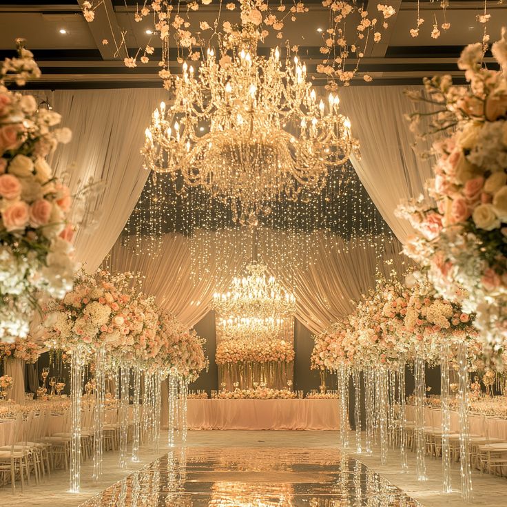 Elegant Floral Wedding Reception